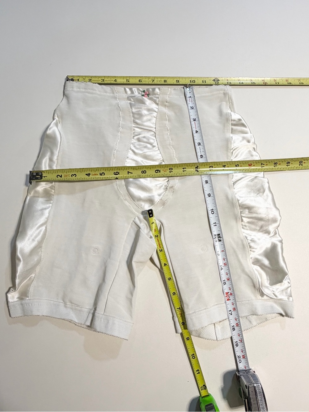 VINTAGE 60s bloomer girdle shapewear shorts undergarment slimming lingerie white - Picture 13 of 14